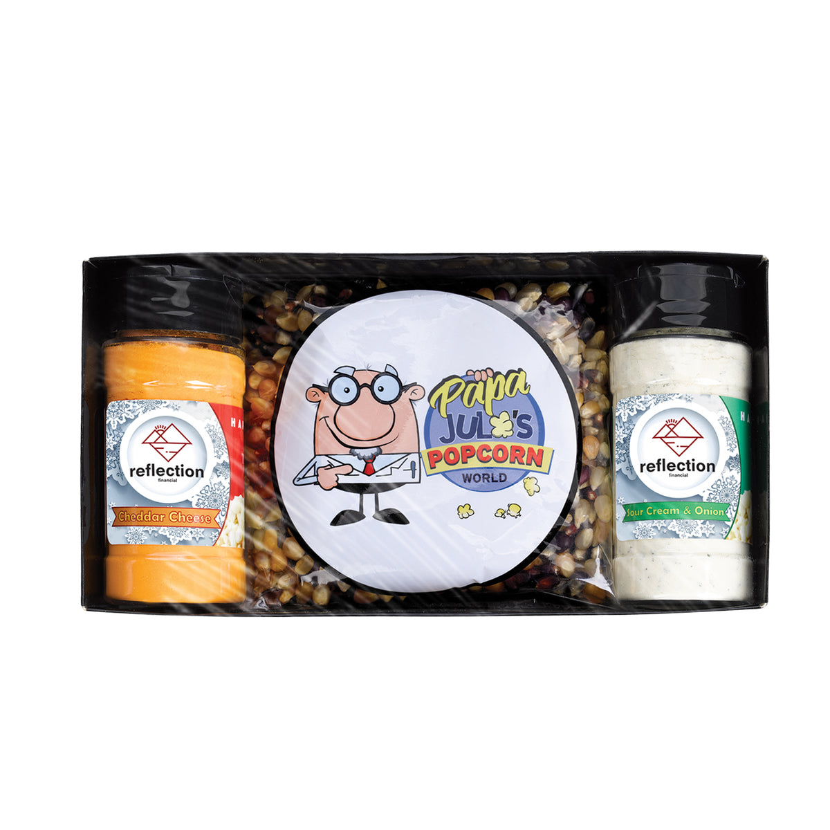 Custom logo Popcorn Kernel Set With Seasonings Gift Set