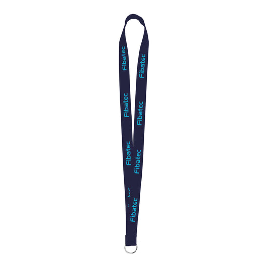 Custom logo Sewn Polyester Value Lanyard