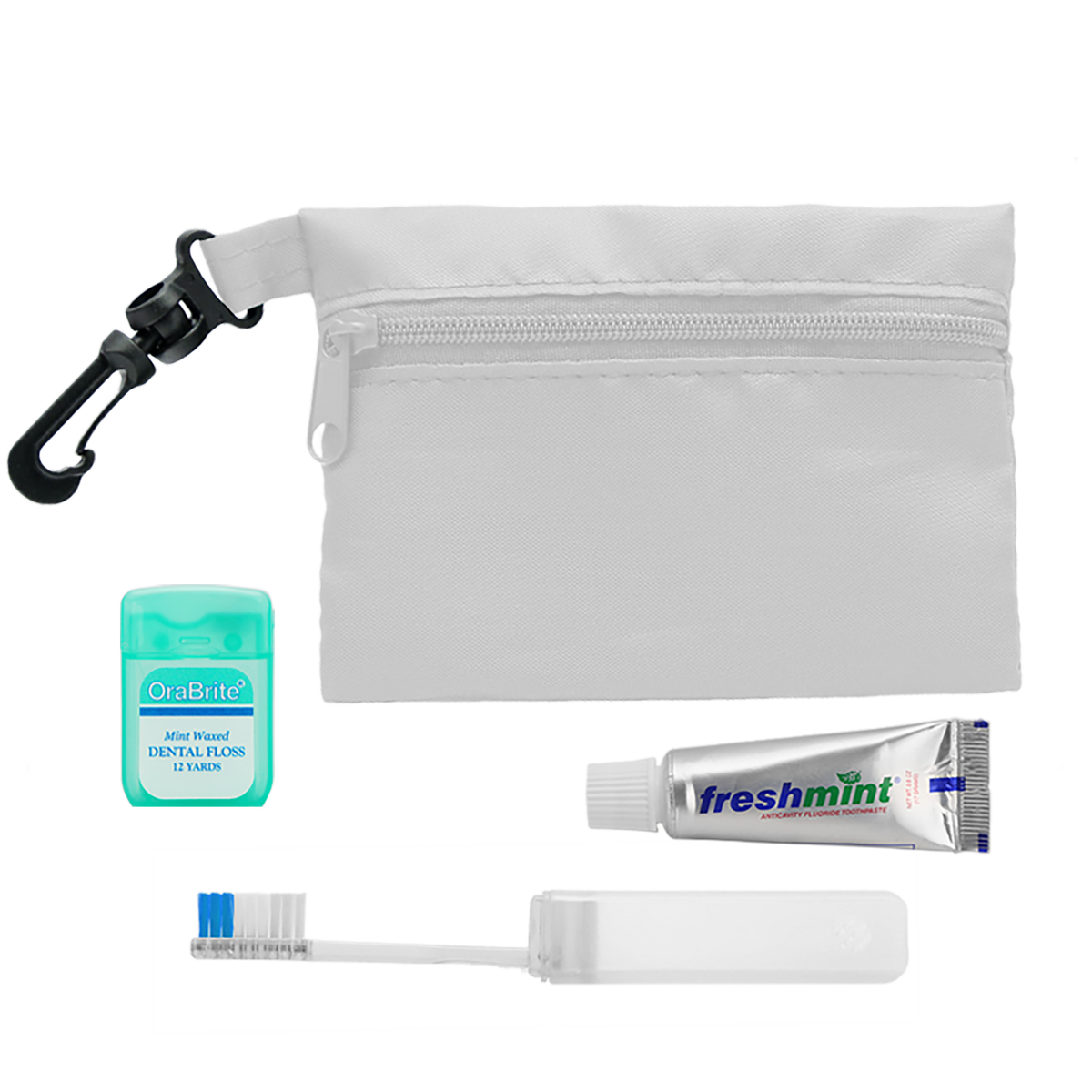 Custom logo Zip Pouch Travel Kit – 3 Piece