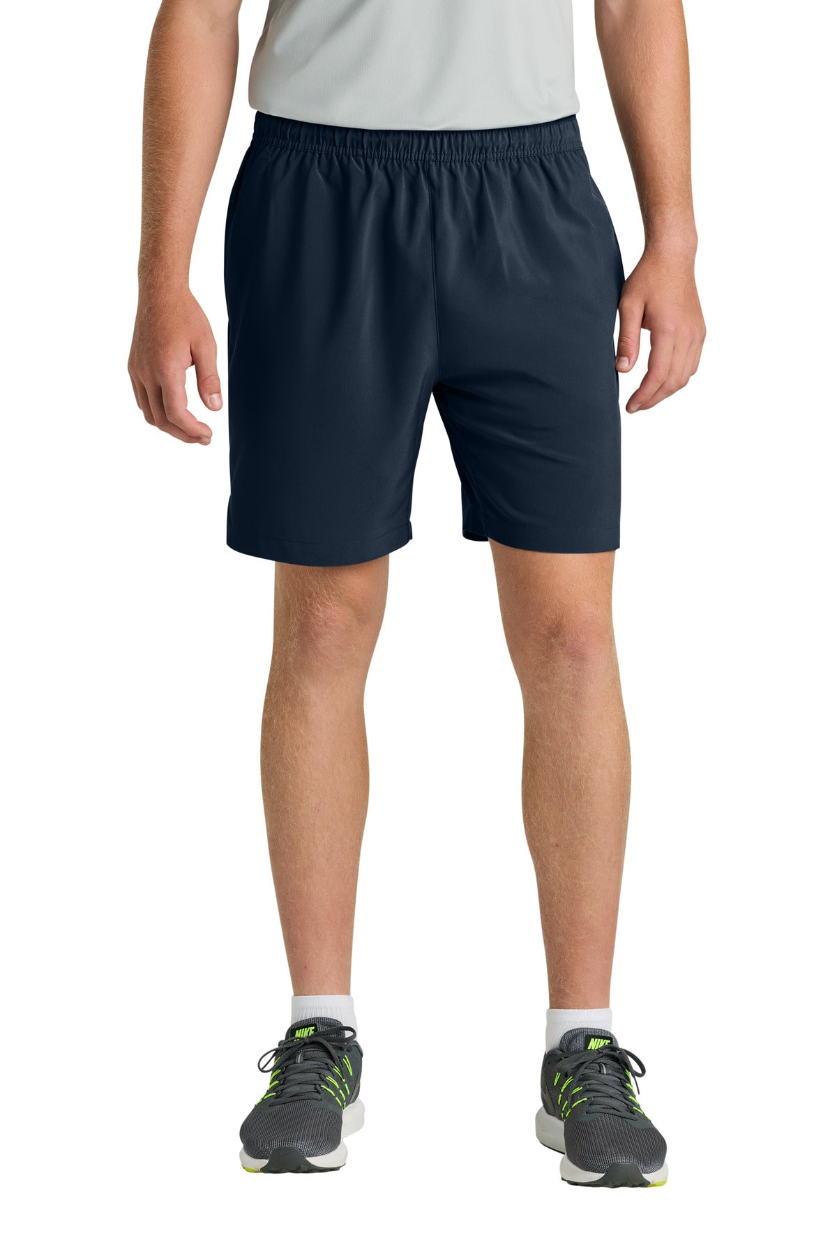 Custom logo Richardson Barrage Stretch Woven Training Short RA7401B in Navy