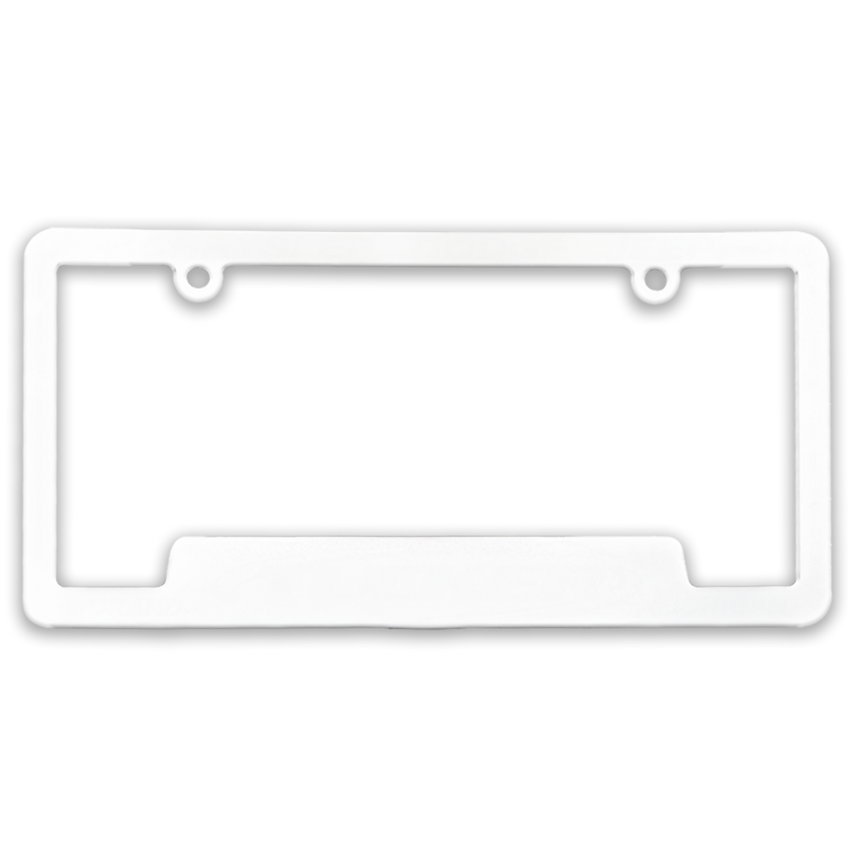 Custom logo 3-D Corner-View License Plate Frame