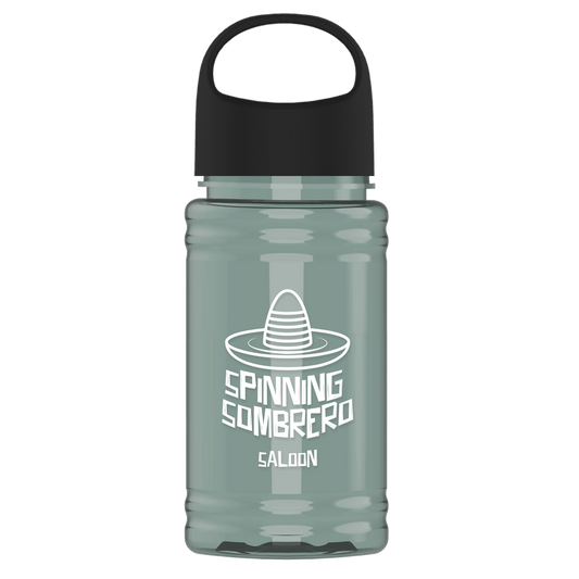 Mini RPET Bottle with Oval Crest Lid - 16 oz.