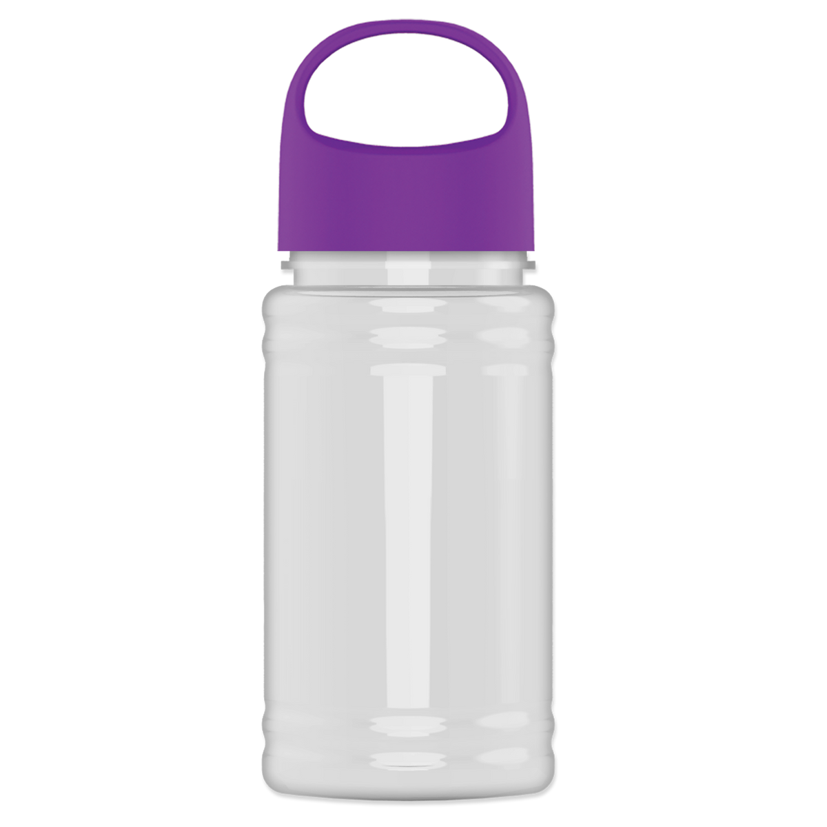 Custom logo Mini RPET Bottle with Oval Crest Lid - 16 oz.