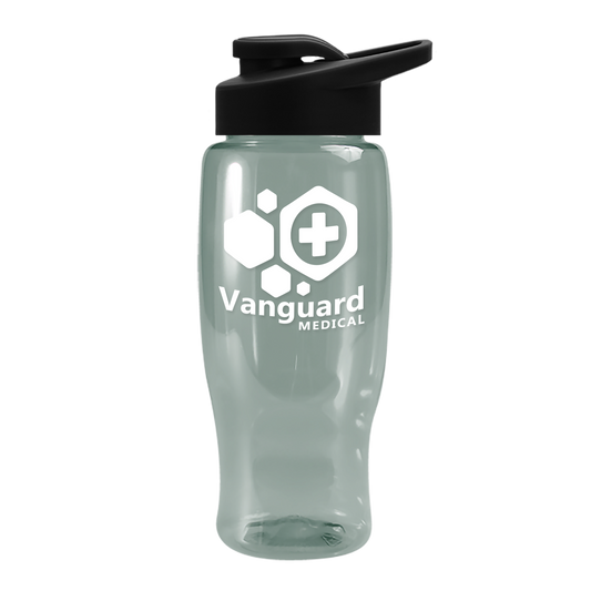 Poly+ Recycled Bottle with Drink-Thru Lid - 27 oz.