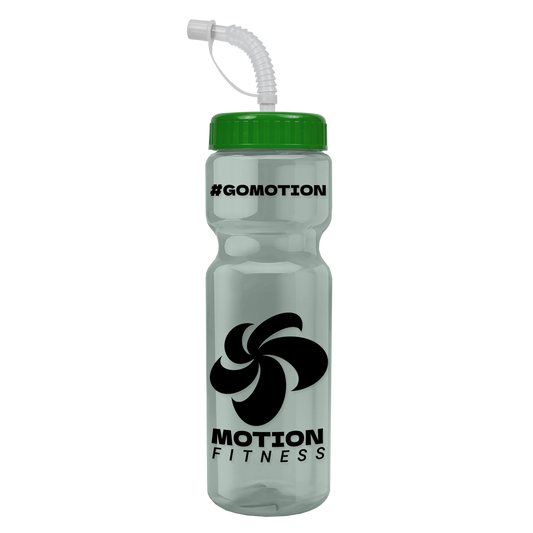 Champ Recycled Bottle with Straw Lid - 28 oz.