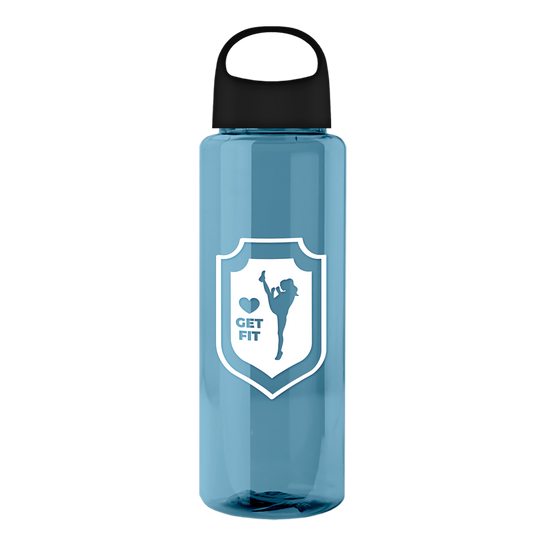 Slim Fit RPET Bottle with Oval Crest Lid - 32 oz.