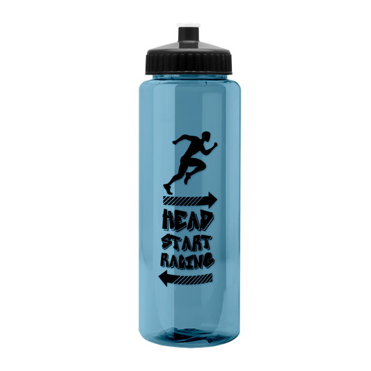 Slim Fit RPET Bottle with Push-Pull Lid - 32 oz.