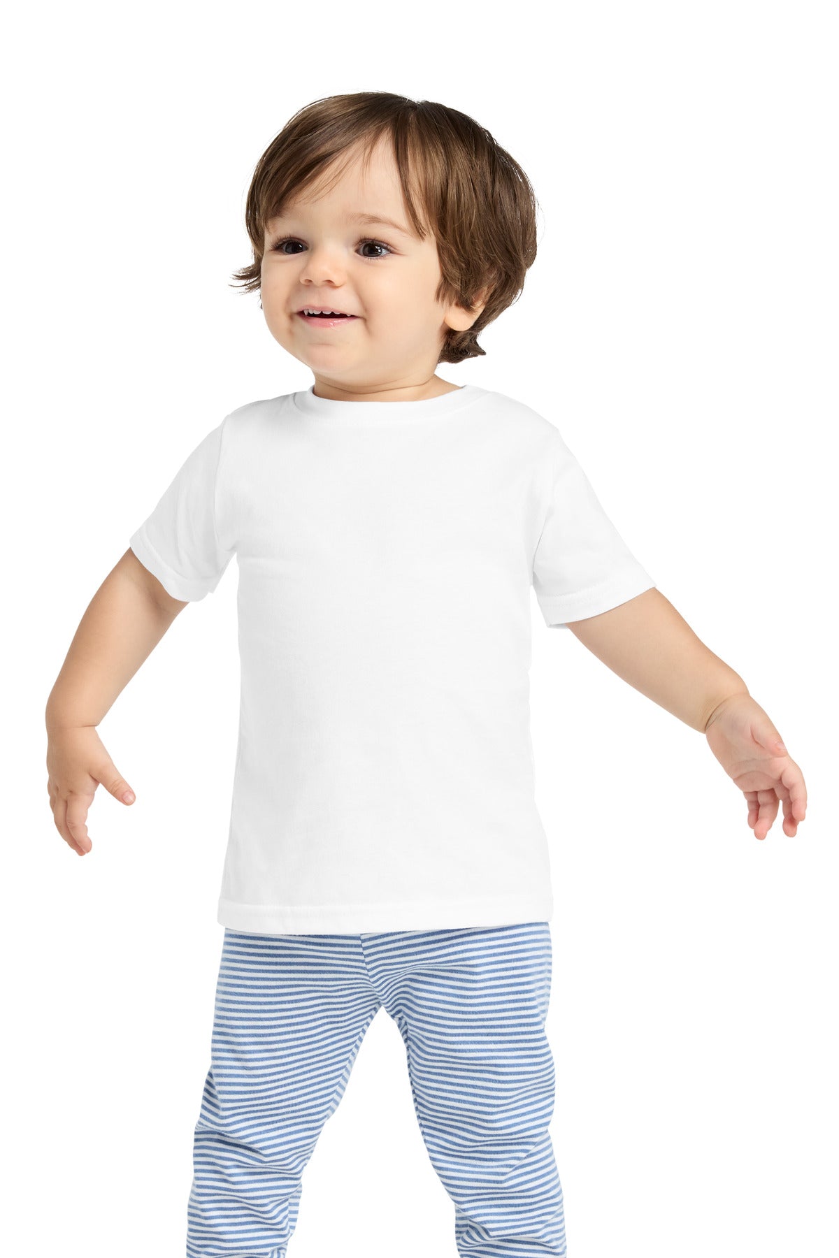 Custom logo Rabbit Skins™ Infant Fine Jersey Tee. RS3322 in White