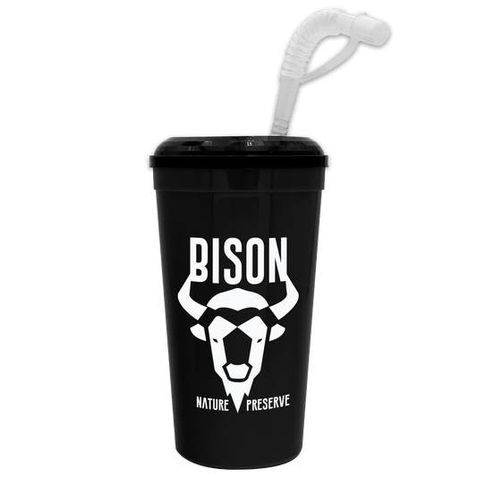 Supersize Stadium Cup with Straw Lid - 32 oz.