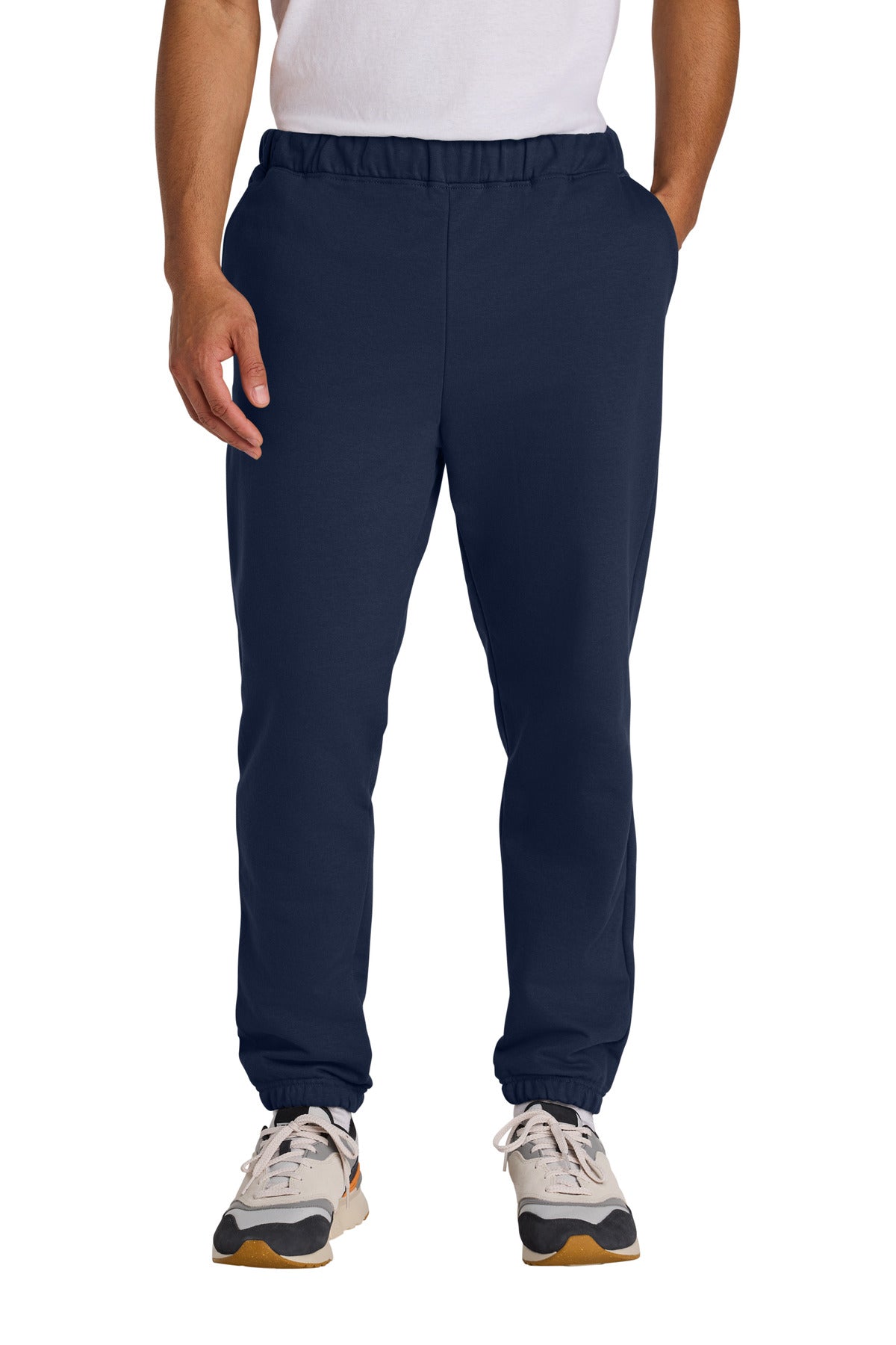 Custom logo Gildan® Softstyle® Midweight Pocket Sweatpants SF100 in Navy
