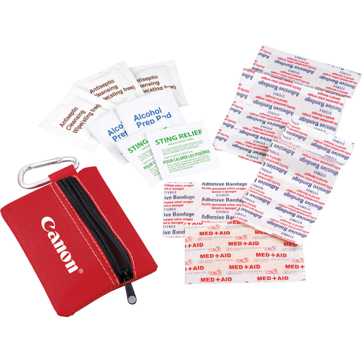 Custom logo Zippered 20-Piece First Aid Pouch