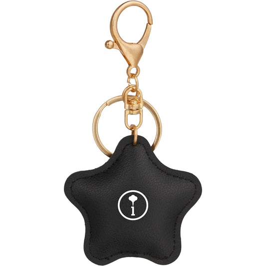 Custom logo Star Leather Keychain