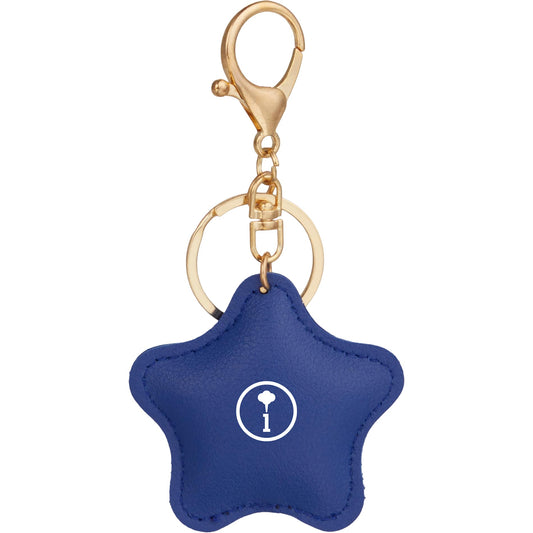Custom logo Star Leather Keychain