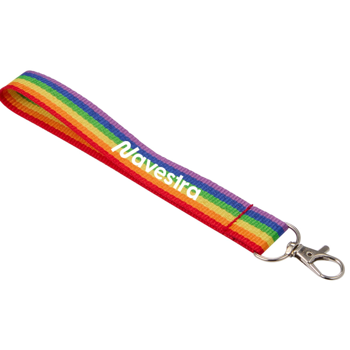 Custom logo Recycled Rainbow Wrist Lanyard