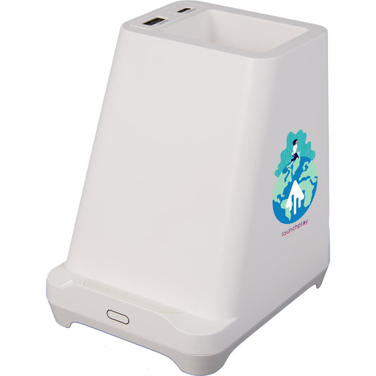 Custom logo Desk Mate Organizer with Bluetooth Speaker and Hub
