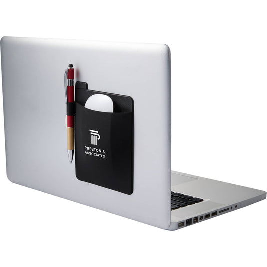 Custom logo Grab & Go Mouse Carrying Pouch with Adhesive