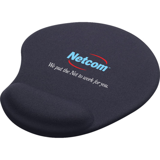 Custom logo Solid Jersey Gel Mouse Pad / Wrist Rest