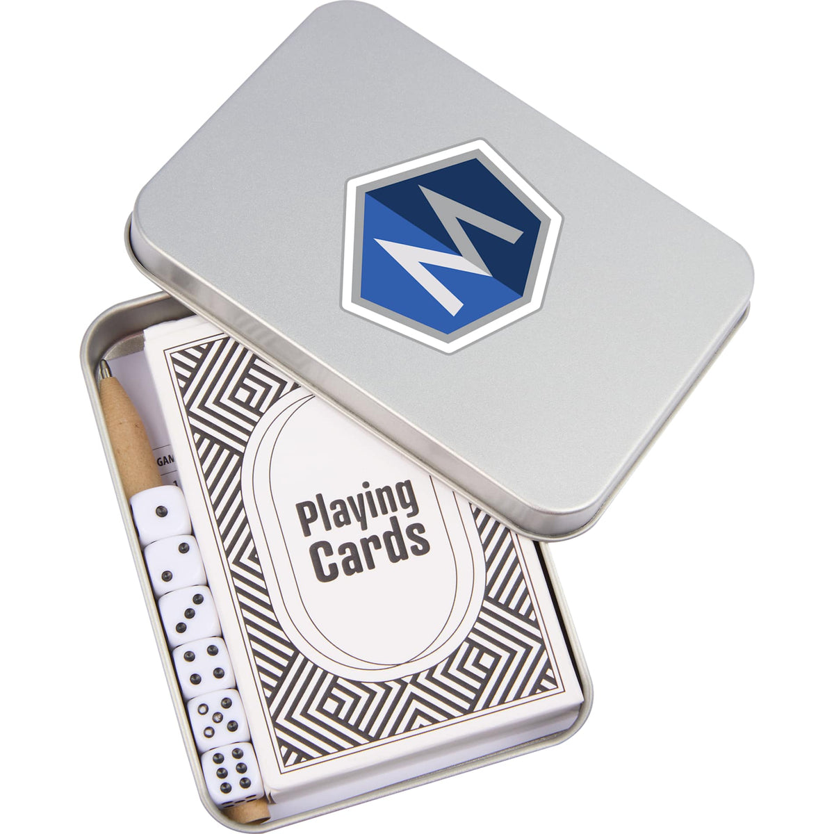 Custom logo Playing Cards & Dice Game Set