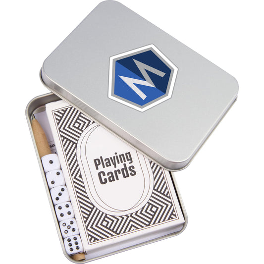 Custom logo Playing Cards & Dice Game Set