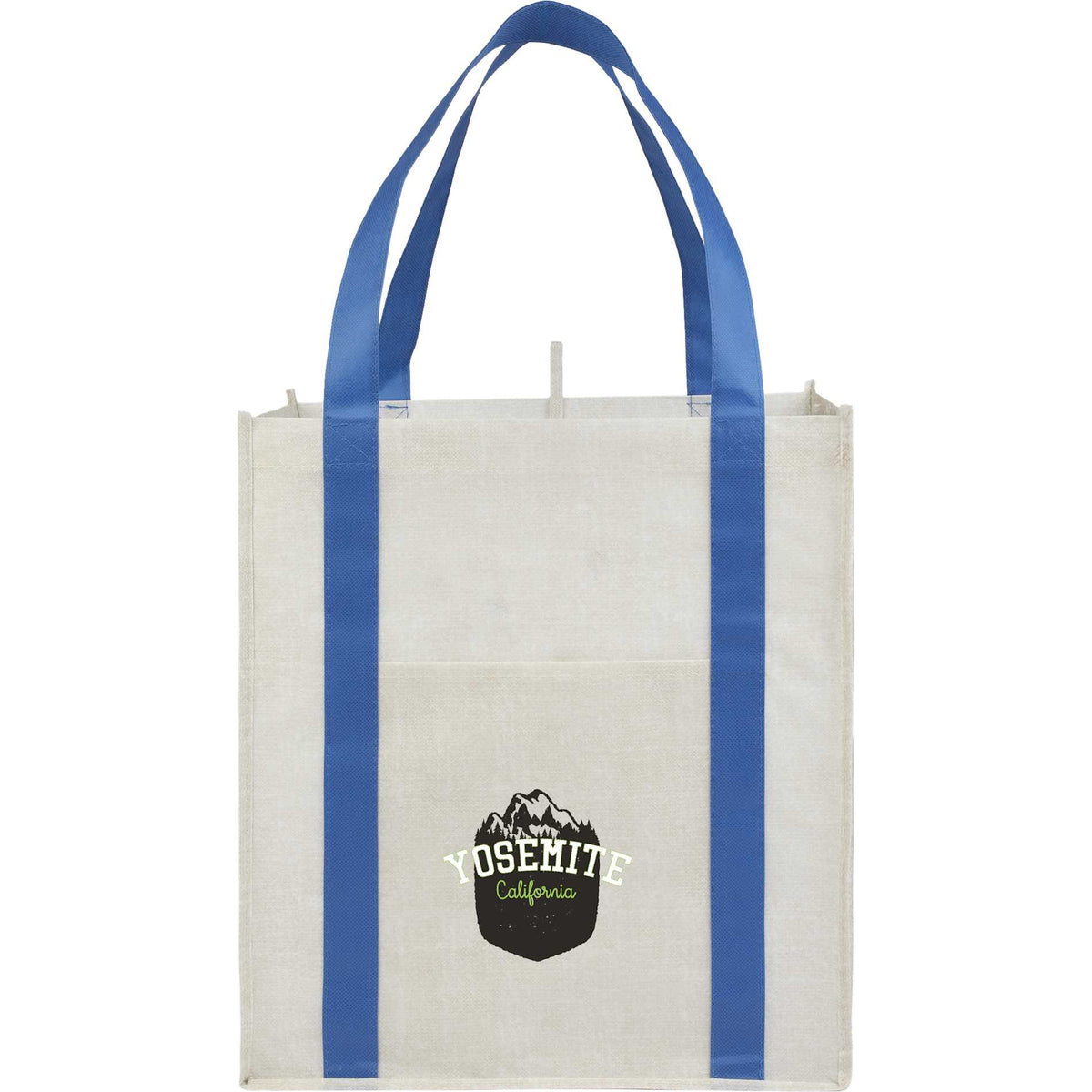 Custom logo Neptune Recycled Non-Woven Grocery Tote