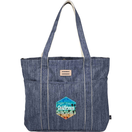 Custom logo The Goods Navy Heather Carry All Tote
