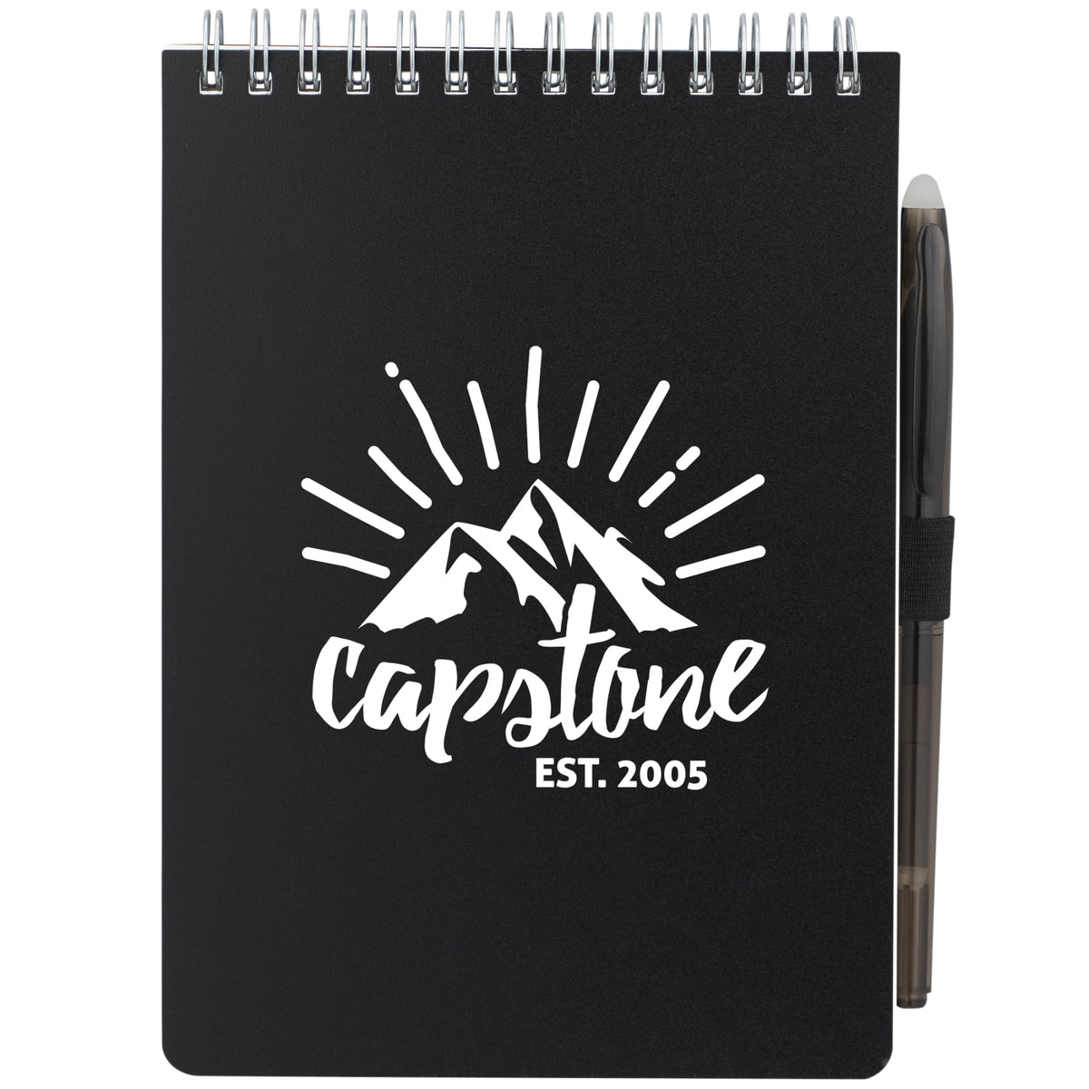 Custom logo 5” x 7” Mineral Stone Field Reporter Notebook w/Pe