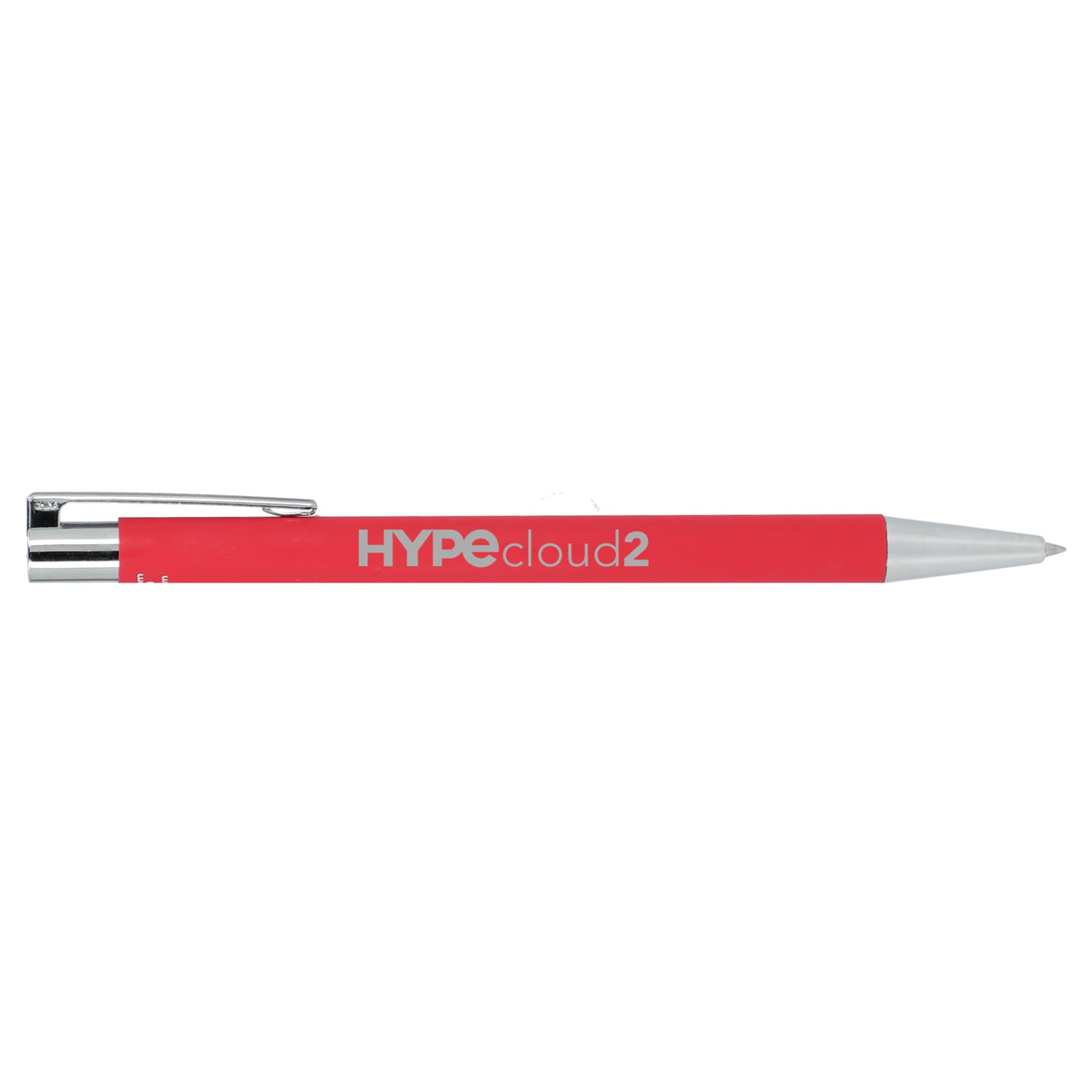 Custom logo Maxi Recycled Aluminum Soft Touch Gel Pen