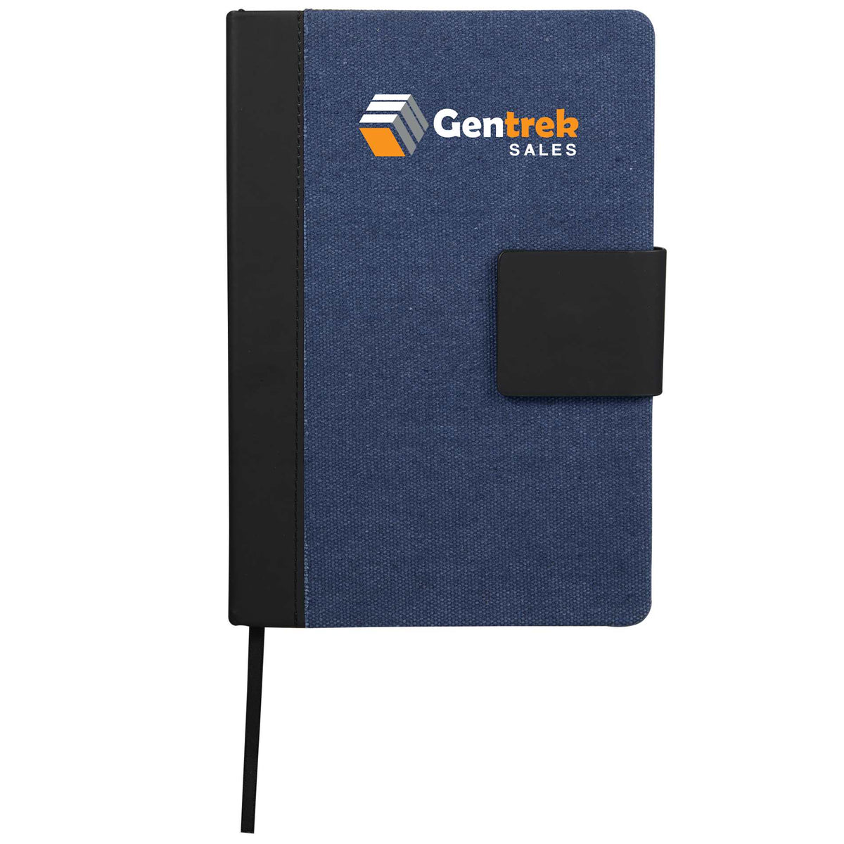 Custom logo 5.5" x 8.5" FSC® Recycled Canvas Bound Notebook