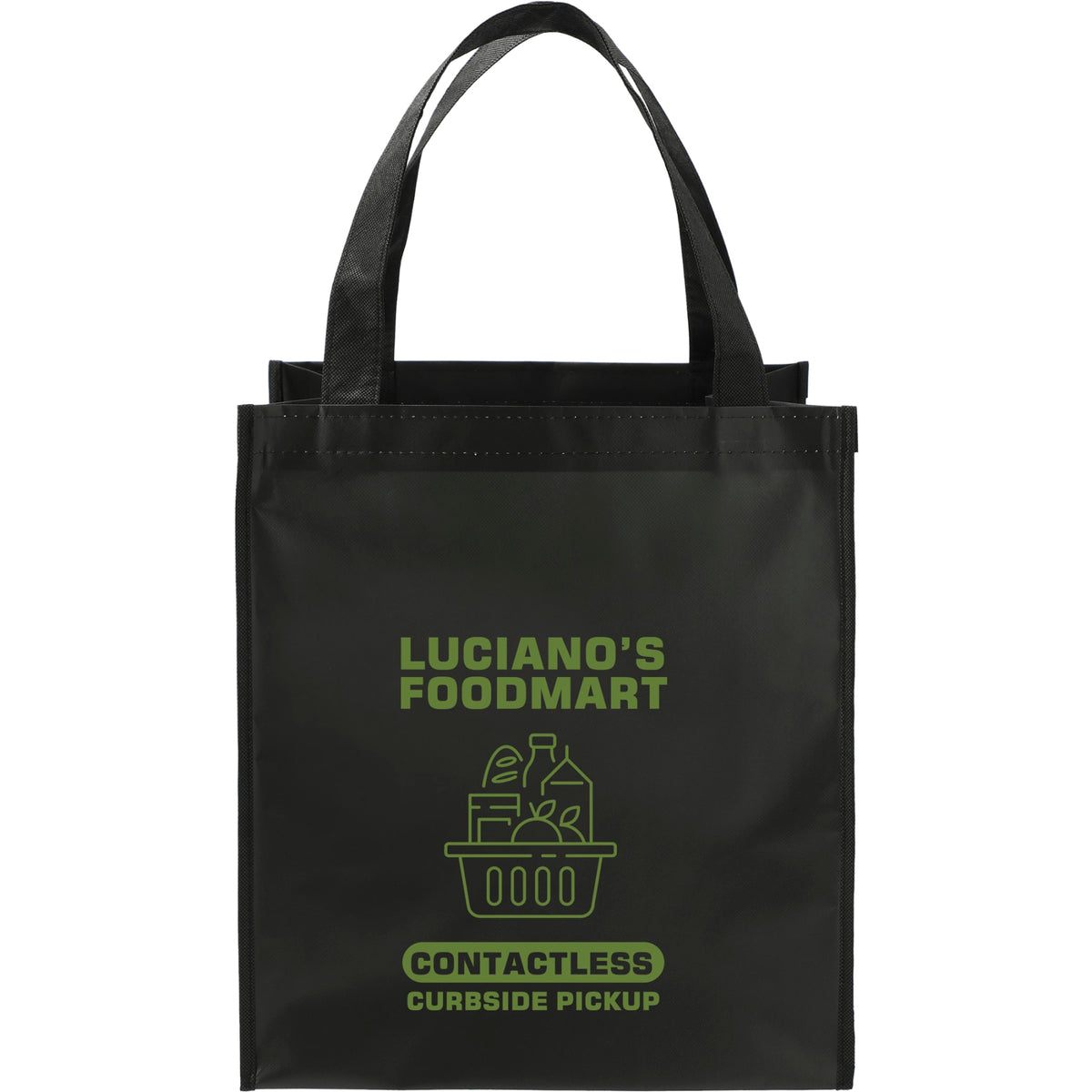 Custom logo Double Laminated Wipeable Grocery Tote
