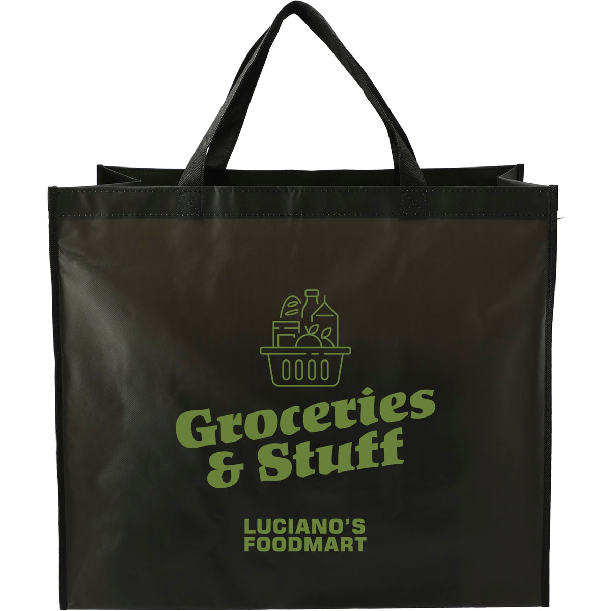 Custom logo Double Laminated Wipeable Jumbo Tote