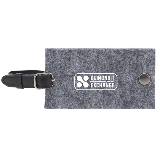 Custom logo THE GOODS™ Recycled Felt Luggage Tag
