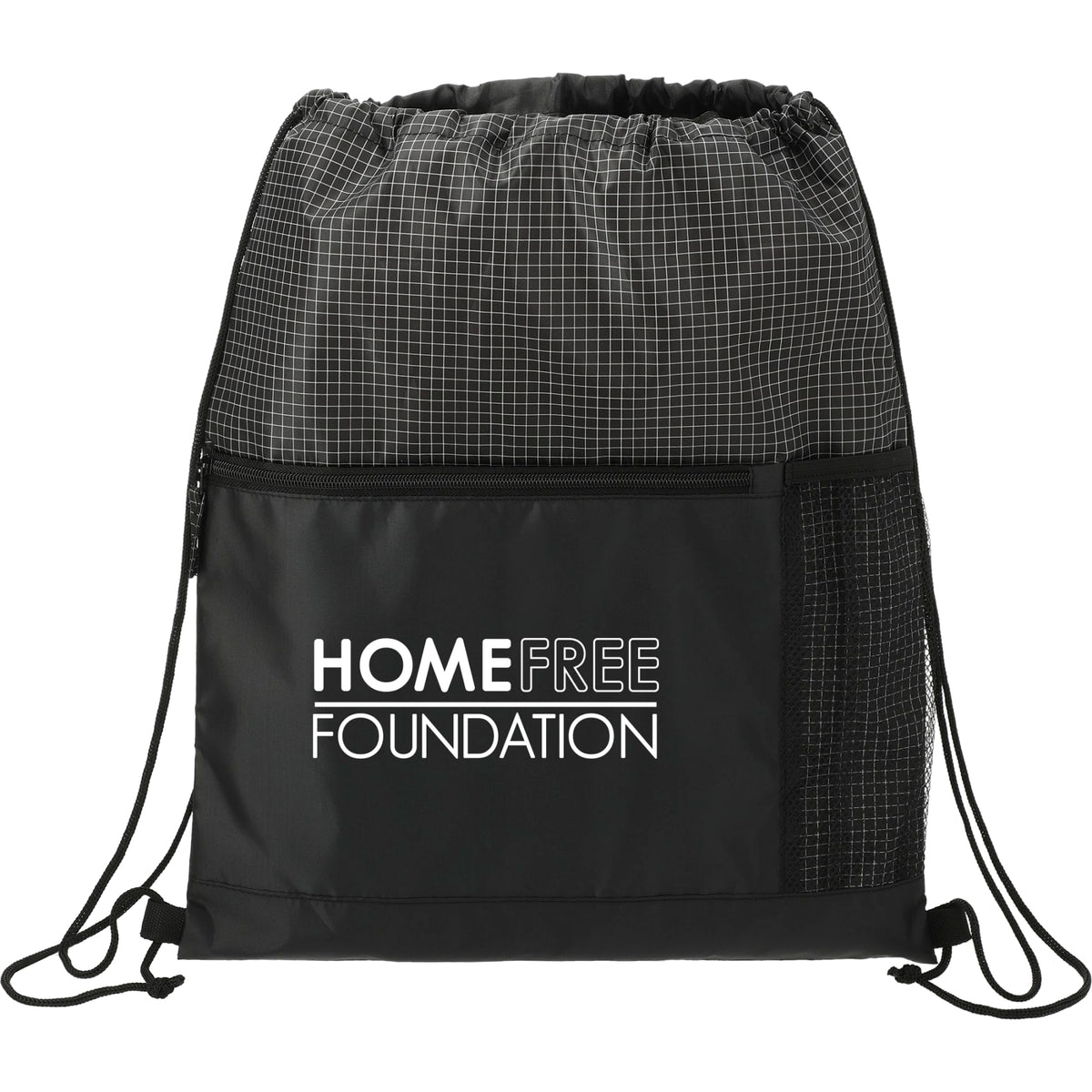 Custom logo Grid Drawstring