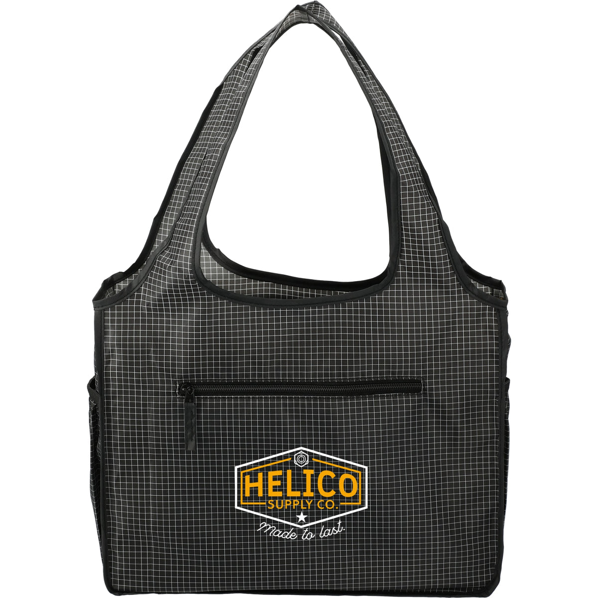 Custom logo Grid Bungalow Tote
