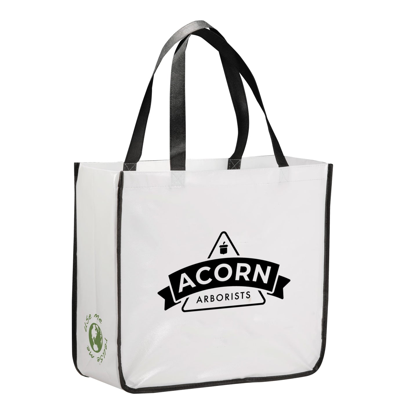 Custom logo Gloss Laminated Non-Woven Shopper Tote