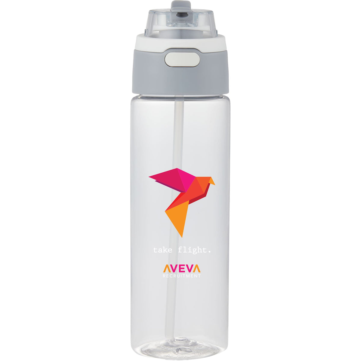 Custom logo Ella RPET Single Wall Sports Bottle 24oz