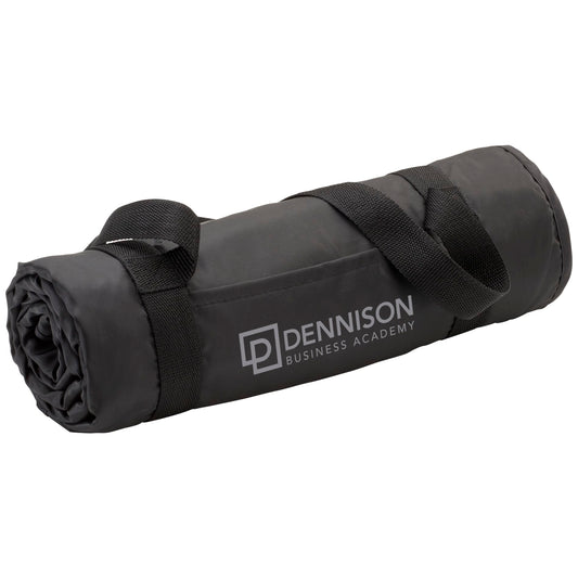 Custom logo Roll up Picnic Blanket with Carrying Strap