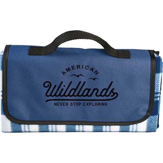 Custom logo Fold up Picnic Blanket