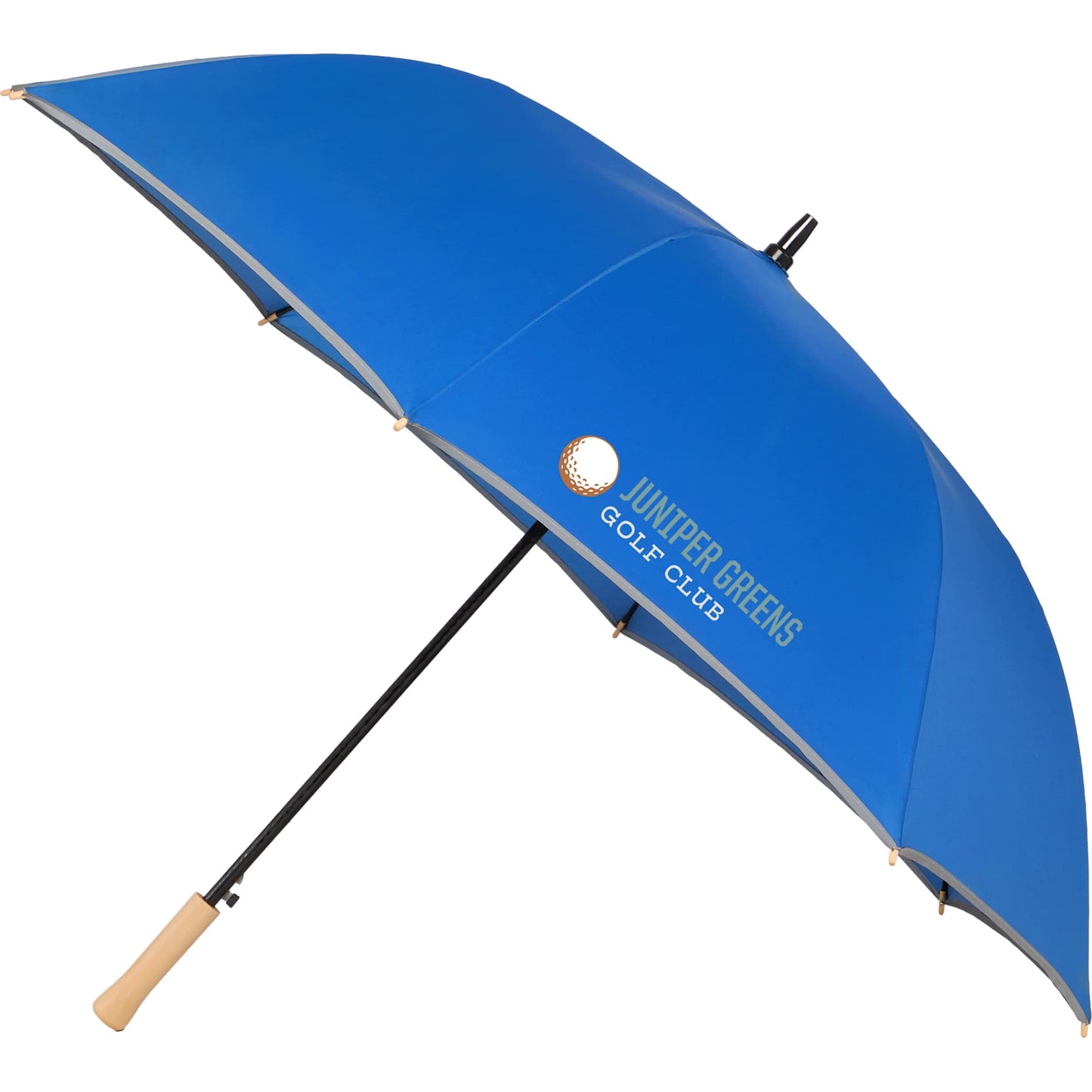 Custom logo 60" Auto Open Umbrella w/ Reflective Trim