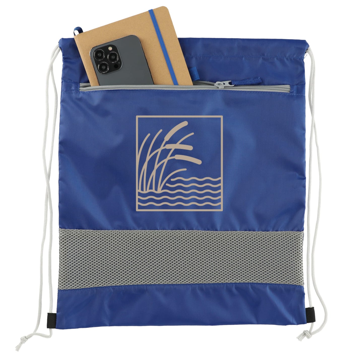Custom logo Sparks Recycled Drawstring Bag