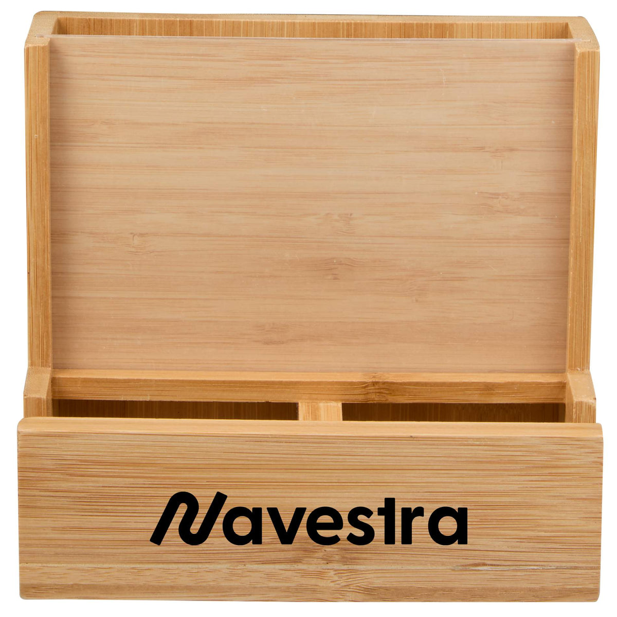 Custom logo FSC® 100% Bamboo Photo Frame Desktop Organizer