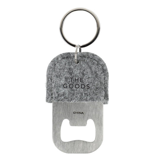 Custom logo THE GOODS™ Recycled Felt Bottle Opener