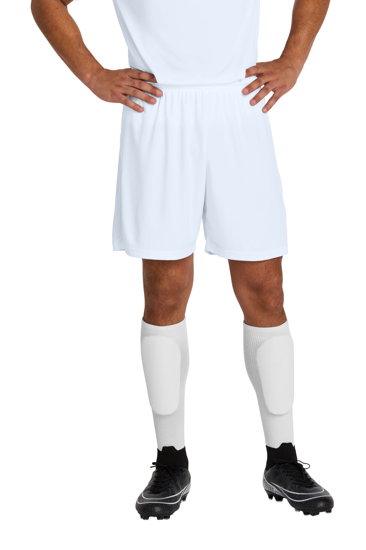Custom logo Sport-Tek® Competitor™ United 7 Short ST103 in White/ White