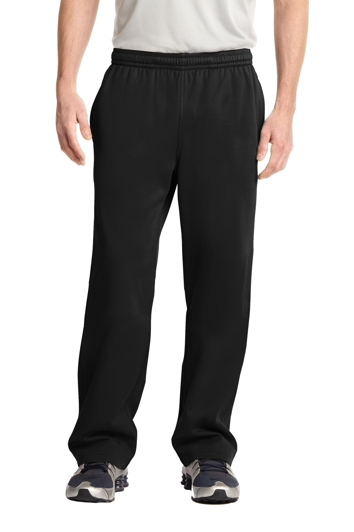 Custom logo Sport-Tek® Sport-Wick® Fleece Pant. ST237 in Black