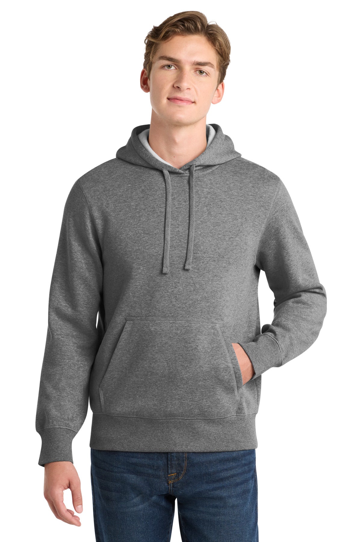Custom logo Sport-Tek® Pullover Hooded Sweatshirt. ST254 in Vintage Heather