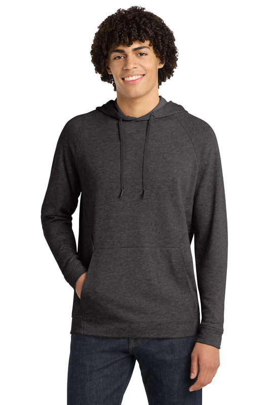 Custom logo Sport-Tek ® Lightweight French Terry Pullover Hoodie. ST272 in Heather Black