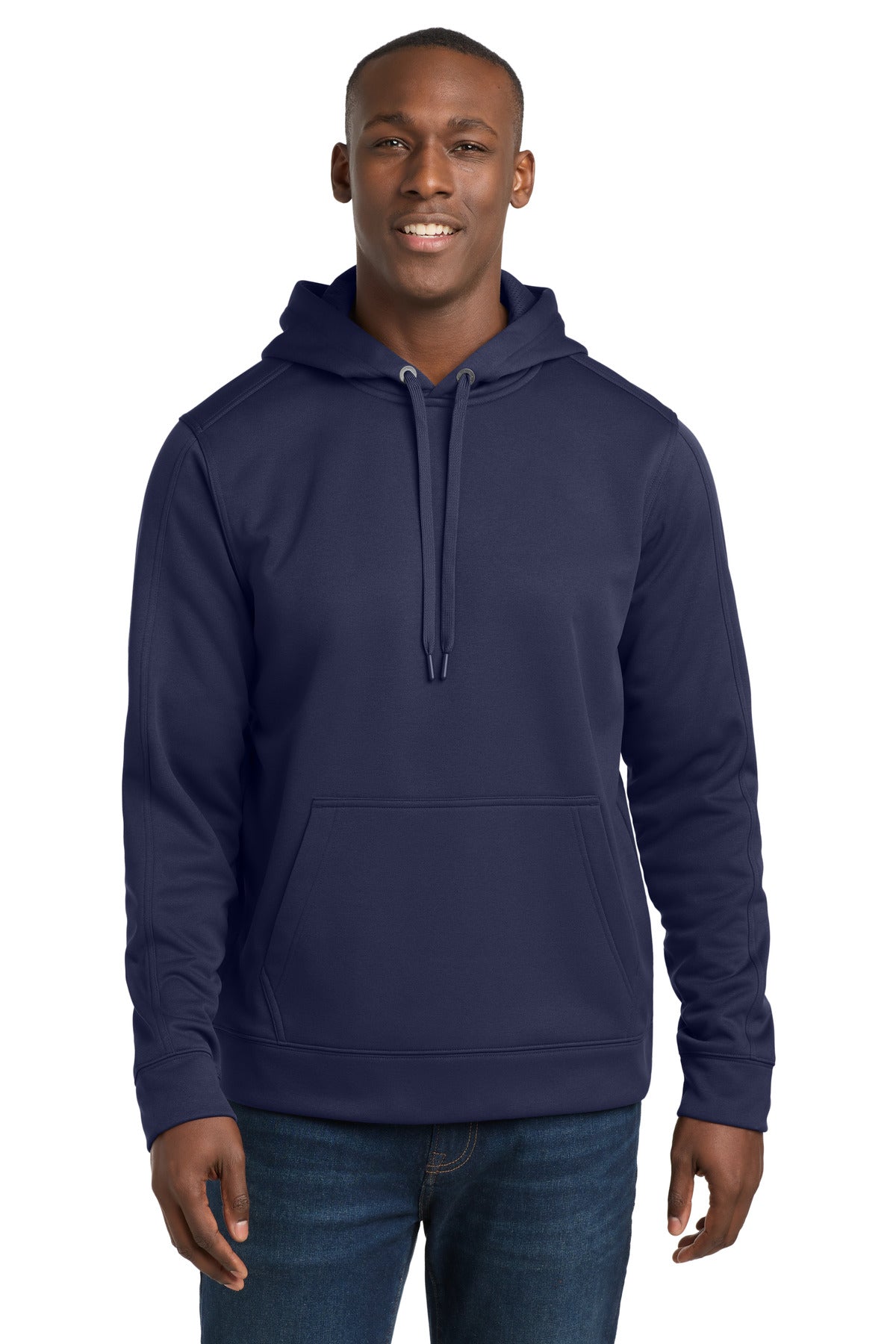 Custom logo Sport-Tek® Repel Fleece Hooded Pullover. ST290 in True Navy
