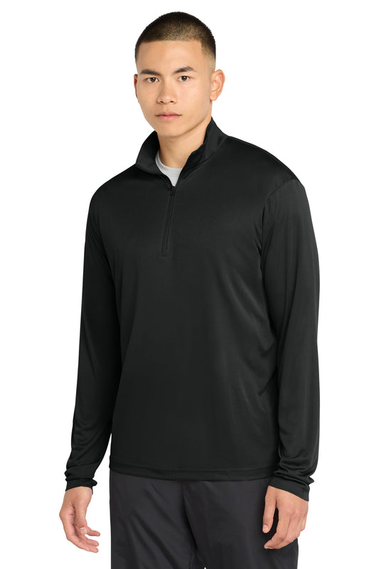 Custom logo Sport-Tek® PosiCharge® Competitor™ 1/4-Zip Pullover. ST357 in Black