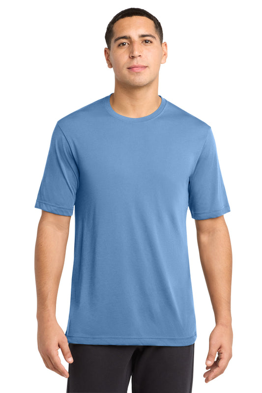 Custom logo Sport-Tek® PosiCharge® Competitor™ Cotton Touch™ Tee. ST450 in Carolina Blue