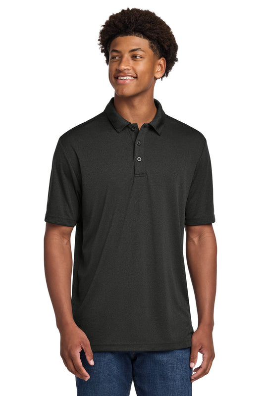 Custom logo Sport-Tek ® Endeavor Polo. ST467 in Black Heather
