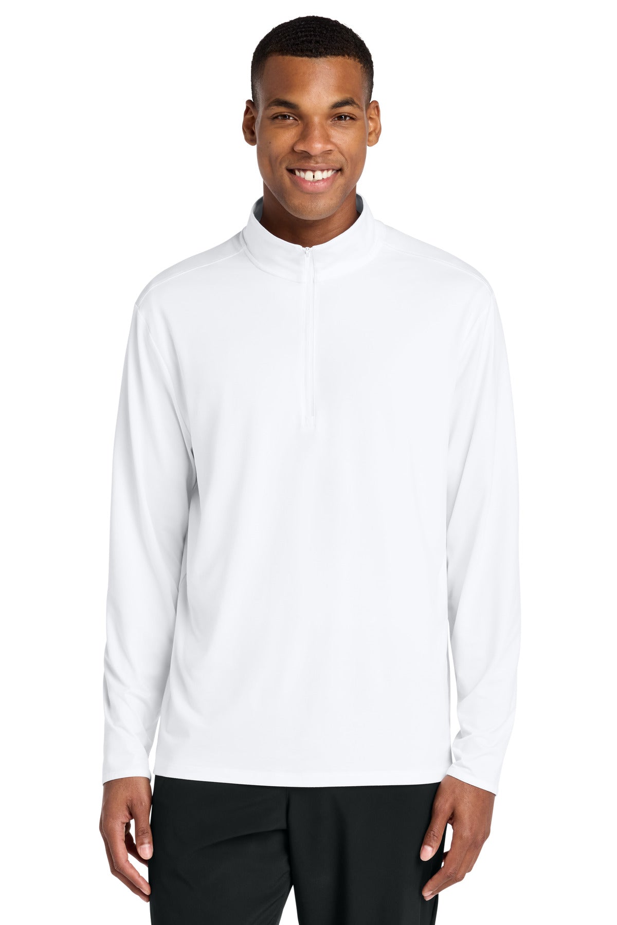 Custom logo Sport-Tek® Versa 1/4-Zip ST491 in White